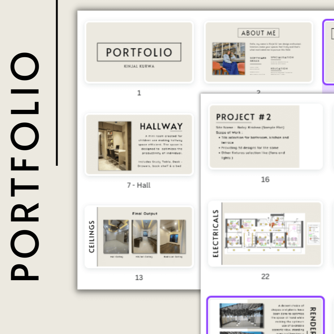 Kinjal Kurwa - Interior Designer | Work by Smit Shah - Digital Marketing Freelancer in Mumbai